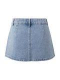 Vintage Blue Micro Denim Skirts