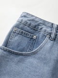 Vintage Blue Micro Denim Skirts