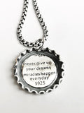 Vintage Bottle Cap Pendant Necklace