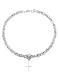 Collier chaîne cubaine avec pendentif croix pour hommes