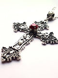 Gothic Punk Cross Charm Necklace