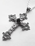 Gothic Punk Cross Charm Necklace