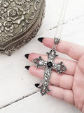 Gothic Punk Cross Charm Necklace