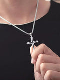 Collier pendentif croix pour hommes