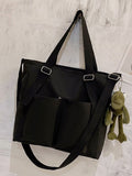 Frog Pendant Large Shoulder Bag