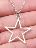 Hollow Out Star Charm Necklace