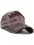 Vintage Embroidered Distressed Baseball Cap