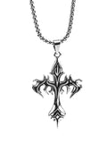 Collier pendentif croix tribale pour hommes