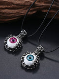 Men's Punk Skull Eye Pendant Necklace