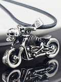 Men's Vintage Moto Skull Necklace