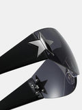 Y2K Star Sleek Sporty Sunglasses