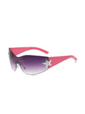 Y2K Star Sleek Sporty Sunglasses