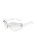 Y2K Star Sleek Sporty Sunglasses