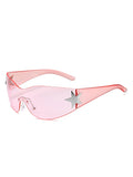 Y2K Star Sleek Sporty Sunglasses