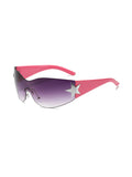 Y2K Star Sleek Sporty Sunglasses