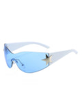 Y2K Star Sleek Sporty Sunglasses