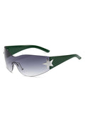 Y2K Star Sleek Sporty Sunglasses