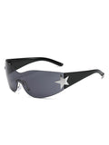 Y2K Star Sleek Sporty Sunglasses