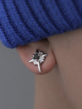 1Pc Men's Zircon Star Magnetic Earrings