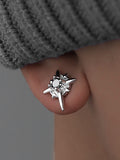 1Pc Men's Zircon Star Magnetic Earrings