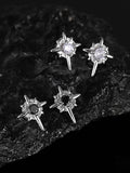 1Pc Men's Zircon Star Magnetic Earrings