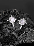 1Pc Men's Zircon Star Magnetic Earrings