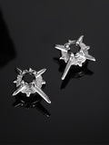 1Pc Men's Zircon Star Magnetic Earrings