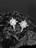 1Pc Men's Zircon Star Magnetic Earrings