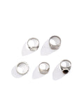 Men's 5pcs Dome Ring Set