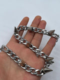 Men's Punk Stud Chain Necklace