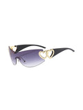 Rimless Wrap Around Y2K Sunglasses