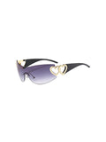 Rimless Wrap Around Y2K Sunglasses