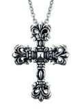 Collier pendentif croix gothique pour hommes