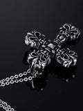 Men's Gothic Cross Pendant Necklace