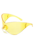 Chunky Wrap Around Futuristic Sunglasses