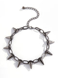 Punk Rivet Link Choker Necklace