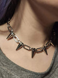 Punk Rivet Link Choker Necklace