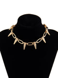 Punk Rivet Link Choker Necklace