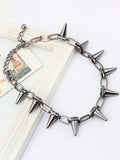 Punk Rivet Link Choker Necklace