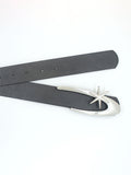 Retro Metal Logo Buckle Belt