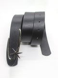 Retro Metal Logo Buckle Belt