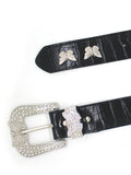 Diamond Encrusted Butterfly Buckle Belt