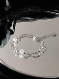 Transparent Bead Splice Irregular Bracelet