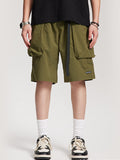 Men's Plain Pocket Casual Shorts