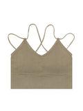 Plain Backless Short Cami Top