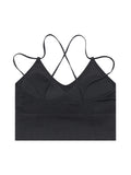 Haut camisole court uni dos nu