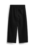 Men's Plain Pleated Casual Straight Leg Pants