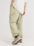 Men's Plain Pocket Loose Casual Cargo Pants