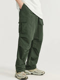 Men's Plain Pocket Loose Casual Cargo Pants