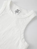 White Slim Short Tank Top